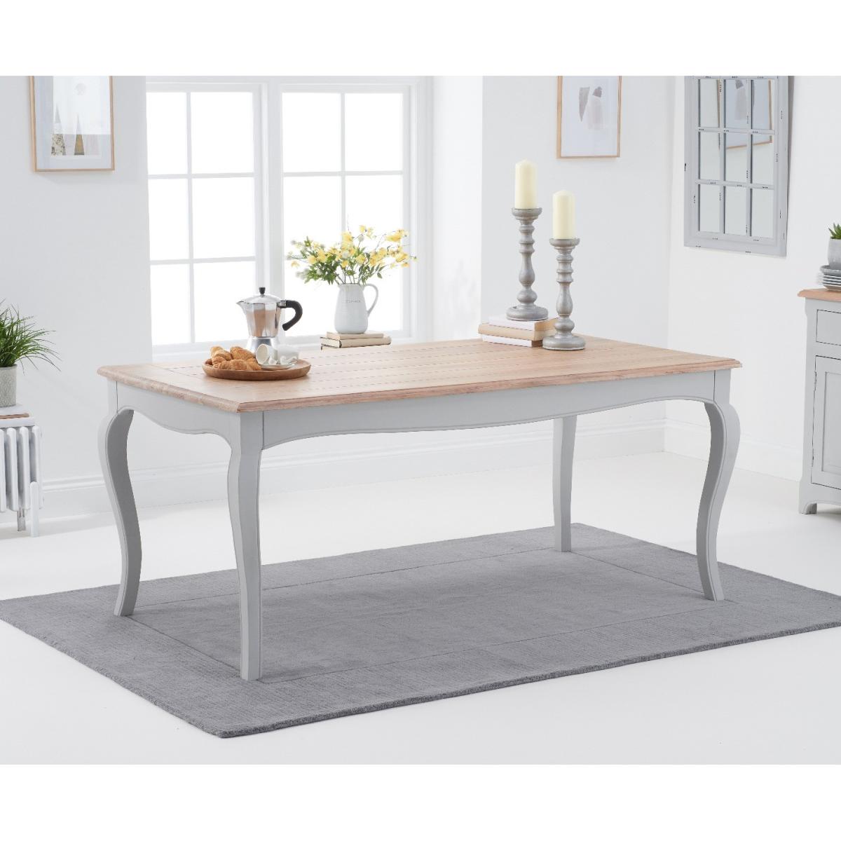 Parisian 175cm Grey Shabby Chic Dining Table with Benches – image 3
