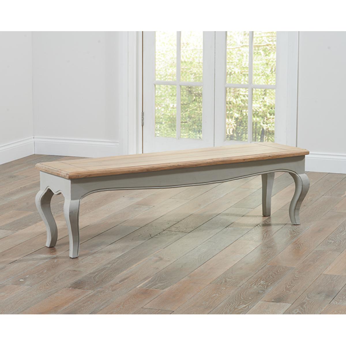 Parisian 175cm Grey Shabby Chic Dining Table with Benches – image 9