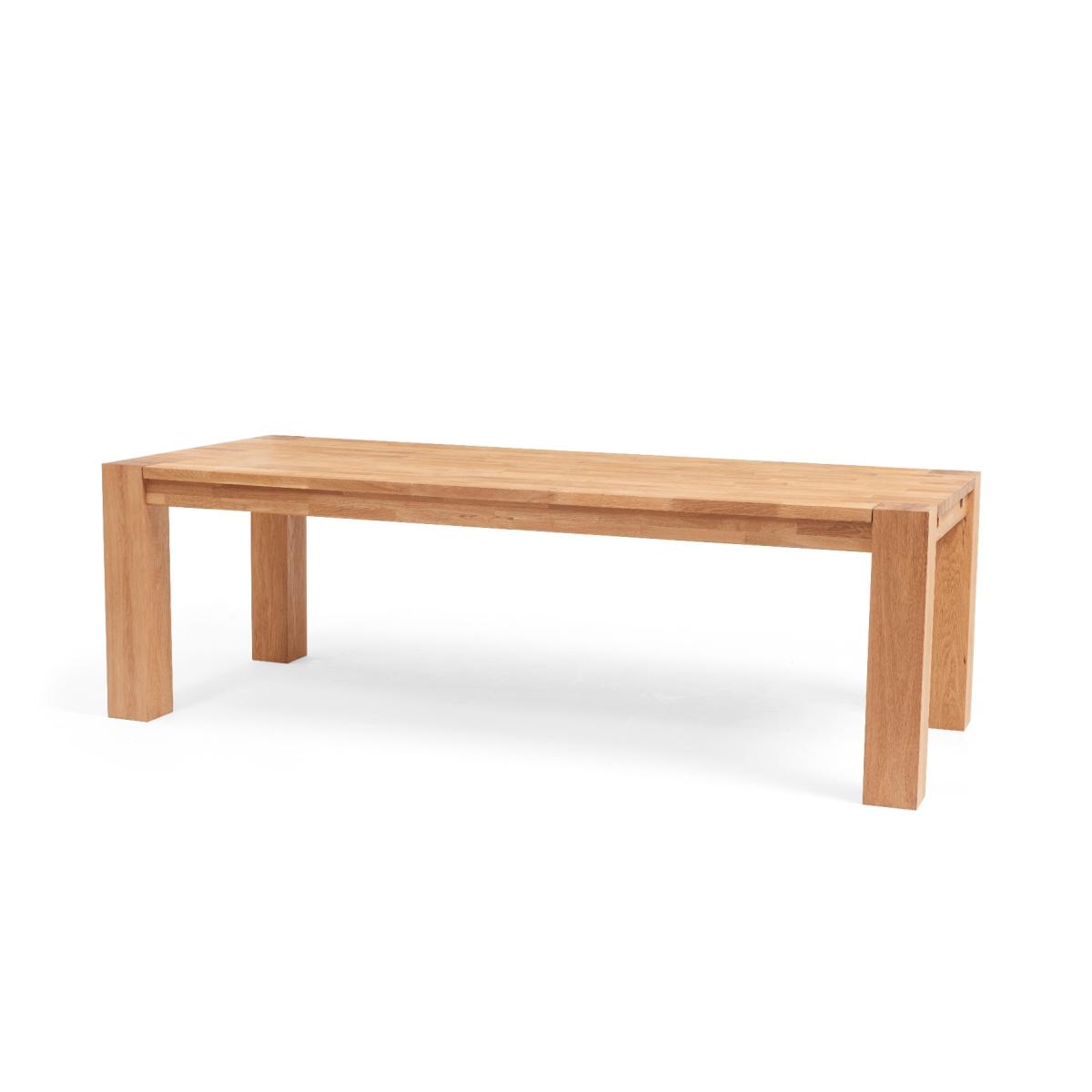 Madrid 200cm Solid Oak Dining Table with Camille Fabric Chairs – image 9