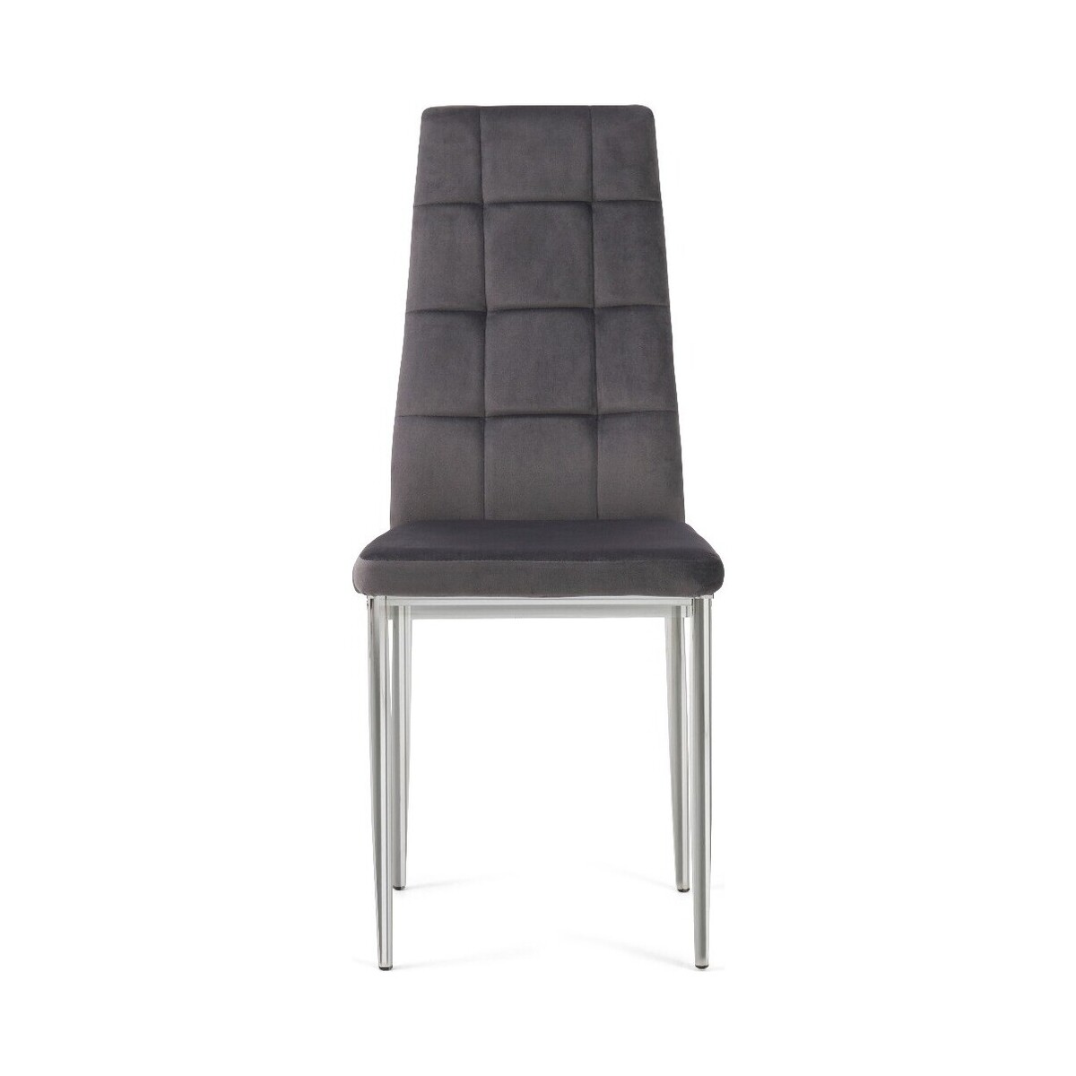Melissa Grey Velvet Dining Chairs - Grey, 2 Chairs – image 2