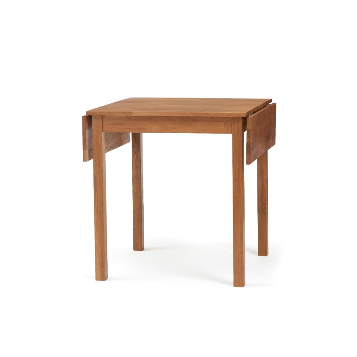 Oxford 70cm Solid Oak Extending Dining Table with Juliette Fabric Chairs - Grey, 2 Chairs – image 7