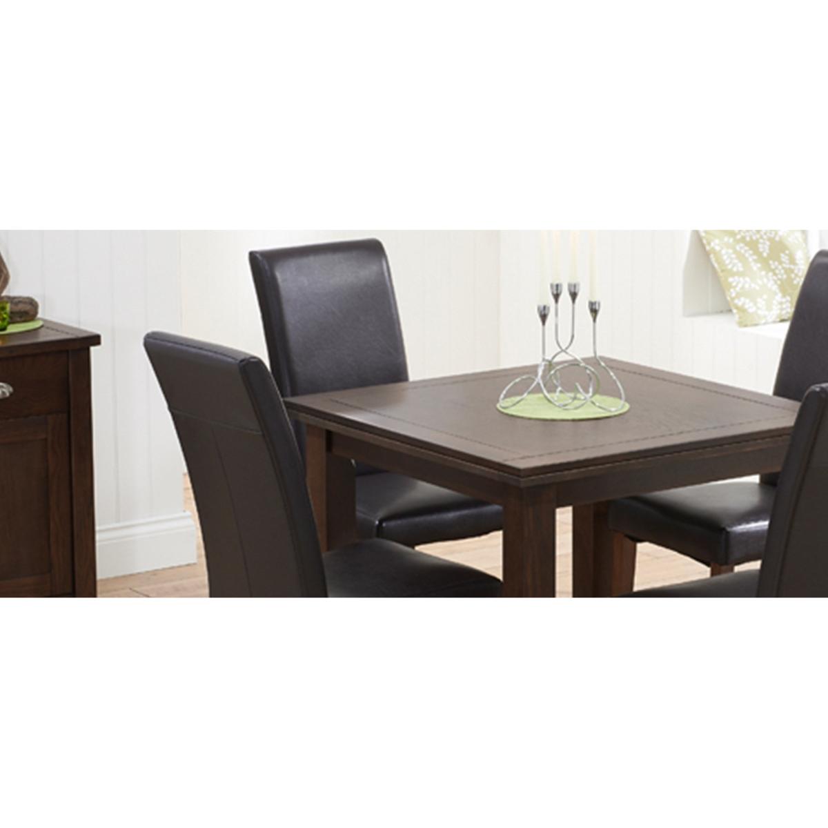 Albany Brown Dark Leg Faux Leather Dining Chairs – image 8