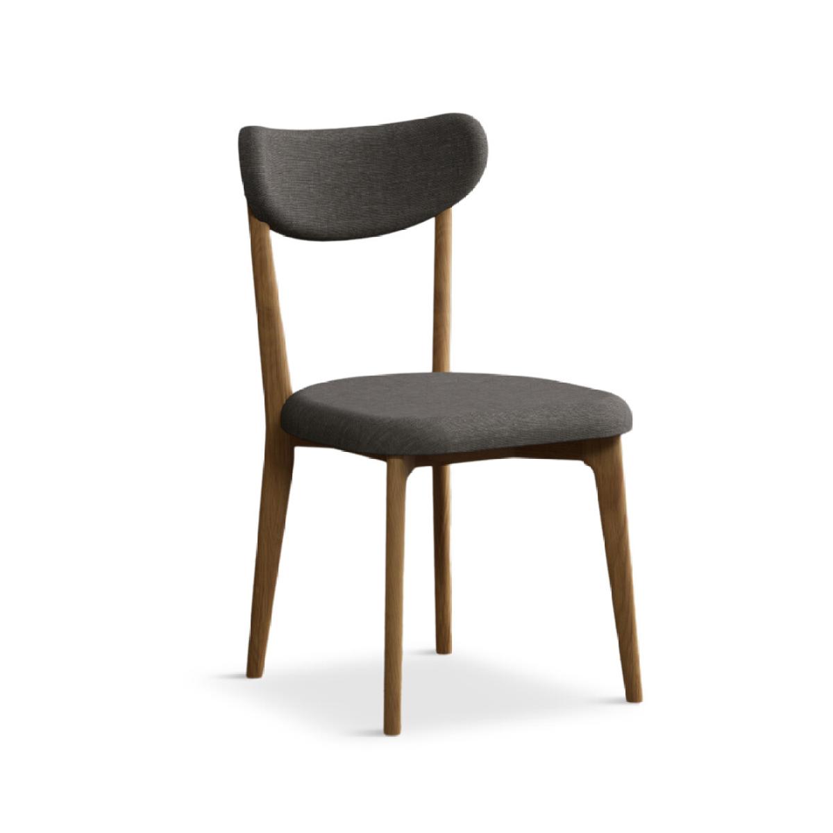 Nordic Grey Linen Dining Chairs – image 5