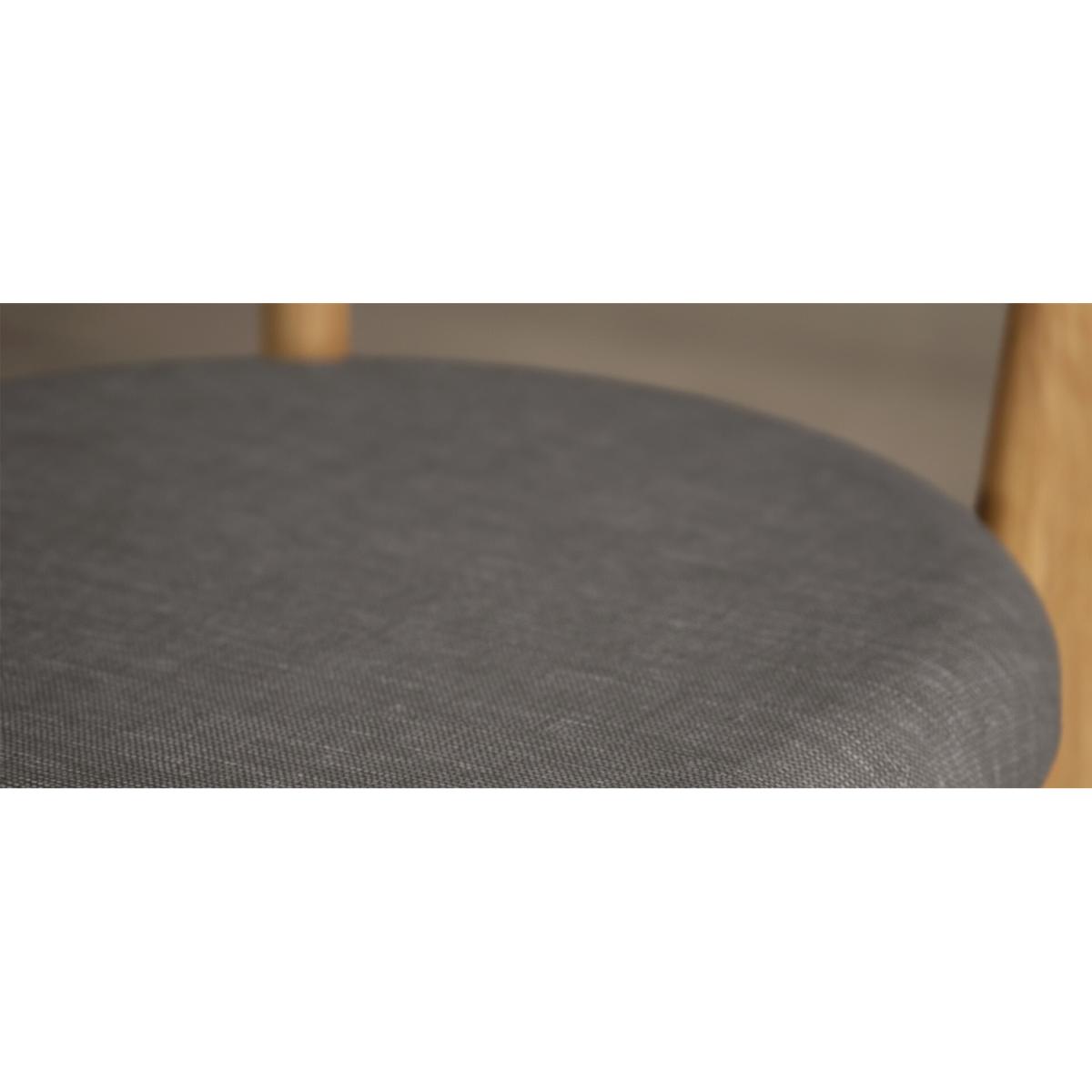 Nordic Grey Linen Dining Chairs – image 8