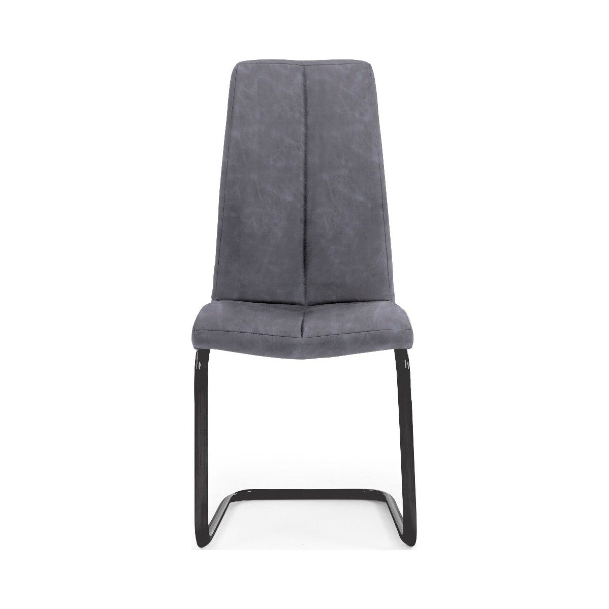 Liza Grey Fabric Antique Hoop Leg Dining Chairs – image 2