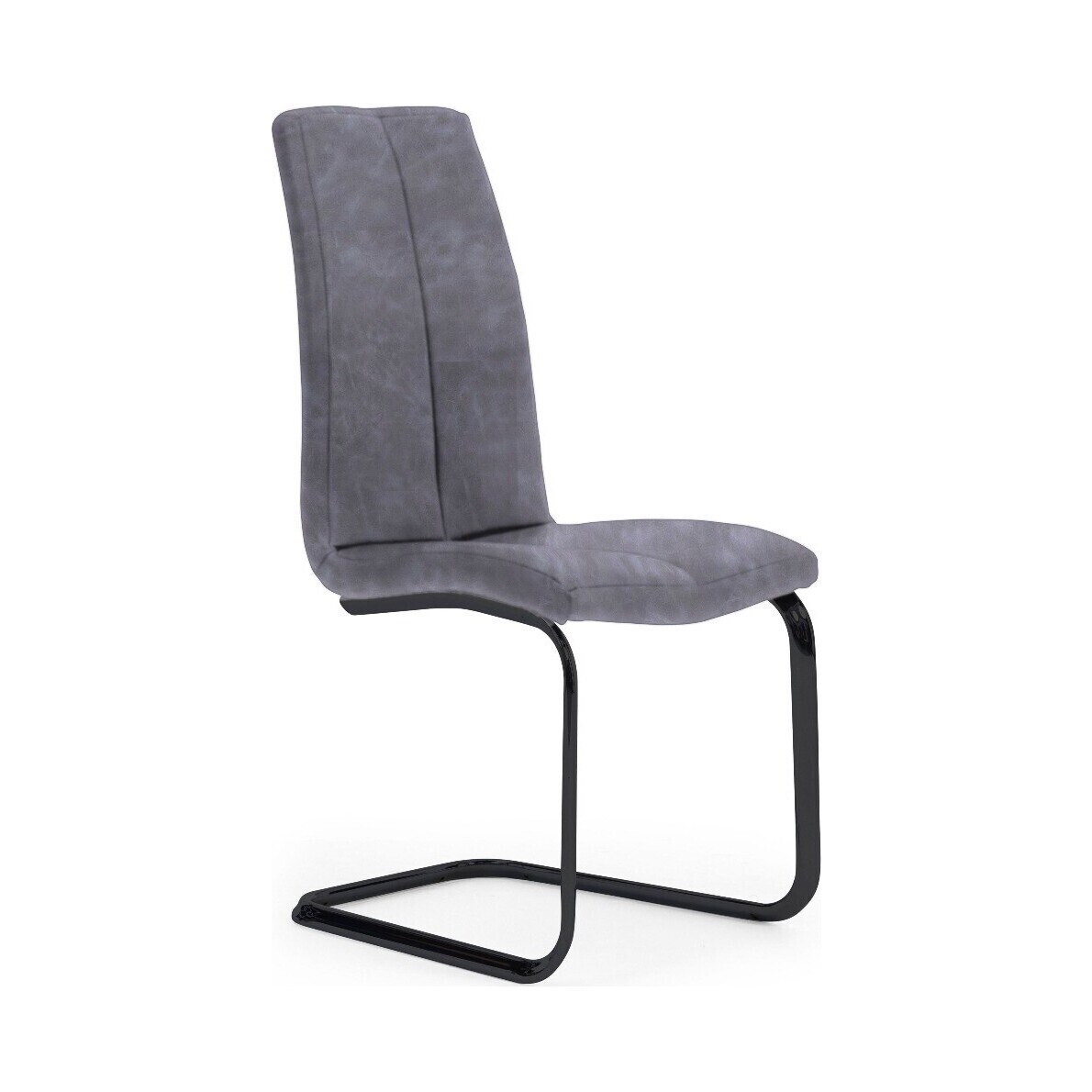 Liza Grey Fabric Antique Hoop Leg Dining Chairs – image 1