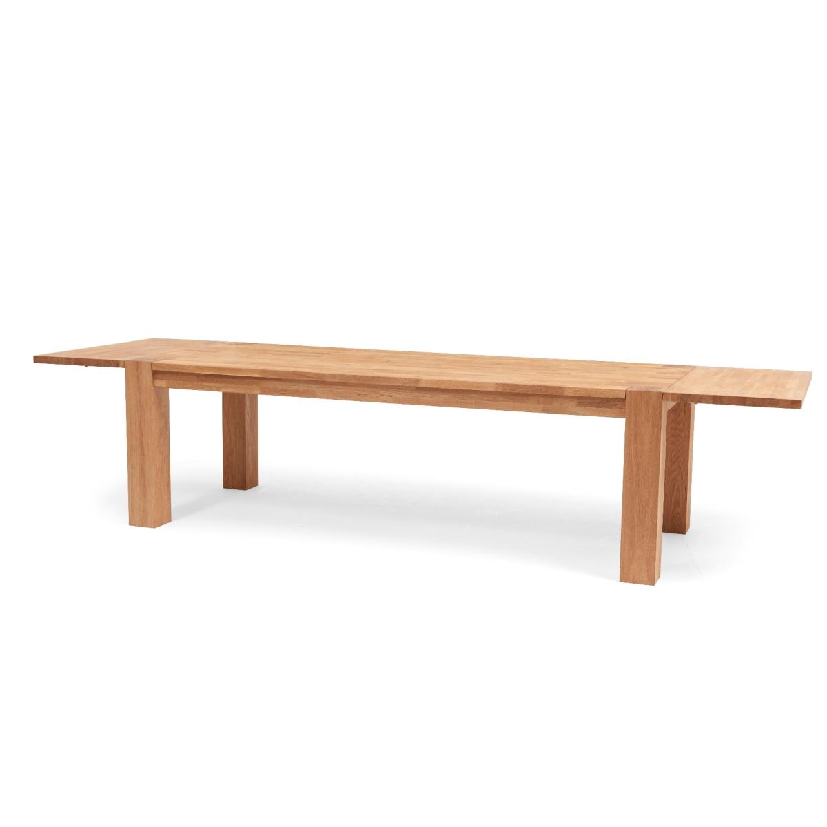 Madrid 200cm Extending Solid Oak Dining Table with Camille Fabric Chairs – image 9