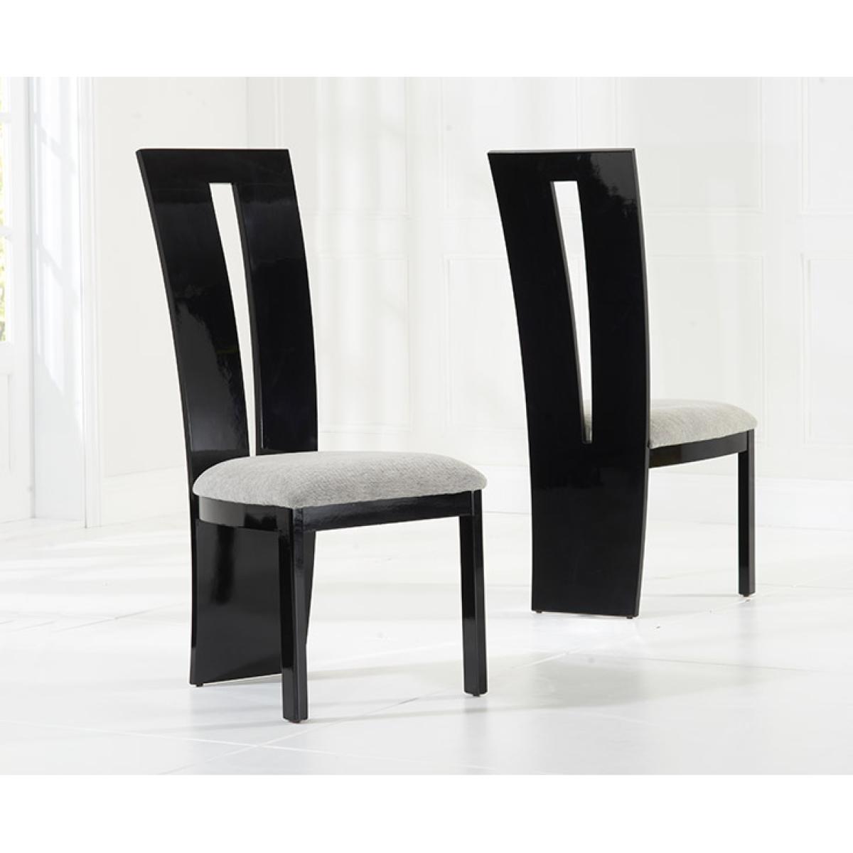 Raphael 170cm Cream and Black Pedestal Marble Dining Table with Verbier Chairs - Black, 4 Chairs – image 7