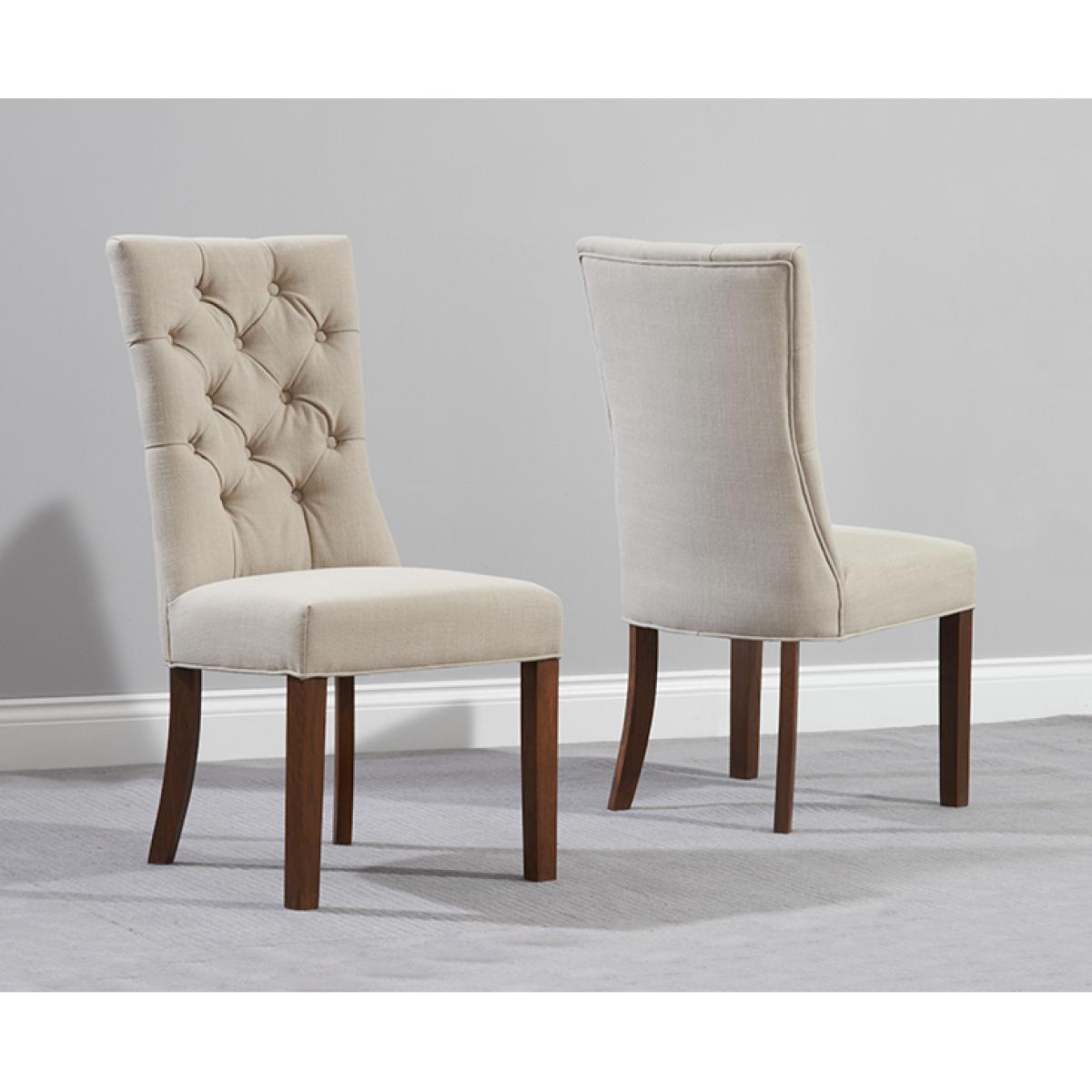 Normandy 150cm Dark Solid Oak Extending Dining Table with Anais Fabric Dark Oak Leg Chairs – image 6