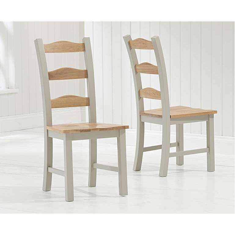 Somerset Oak and Grey Dining Chairs – image 3
