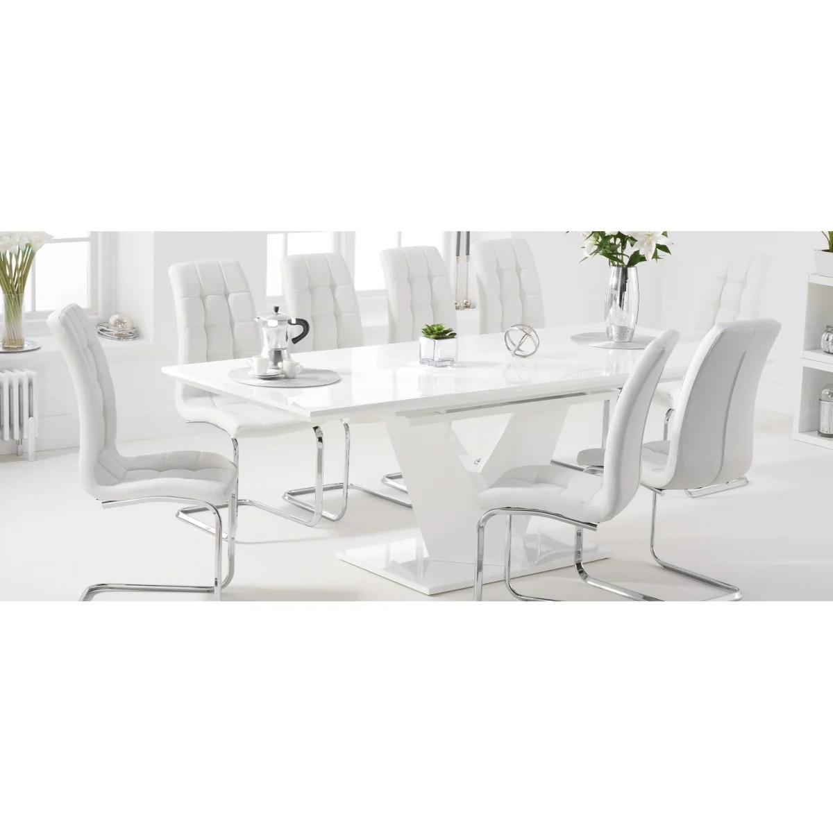 White Vigo Chairs – image 7