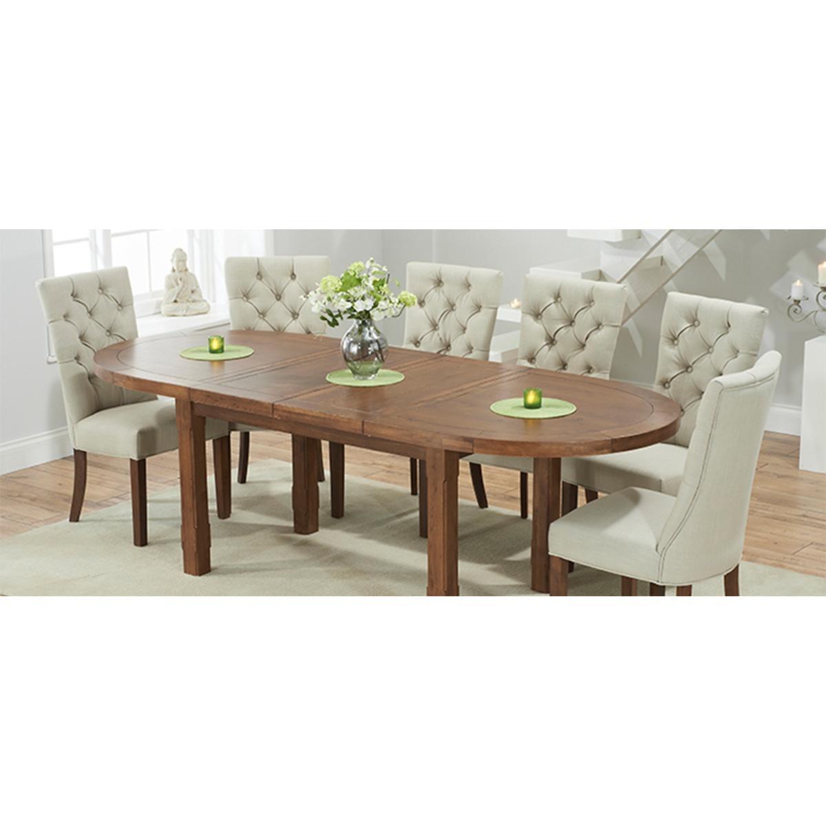 Chelsea Dark Oak Extending Dining Table with Anais Fabric Dark Oak Leg Chairs - Grey, 4 Chairs – image 14