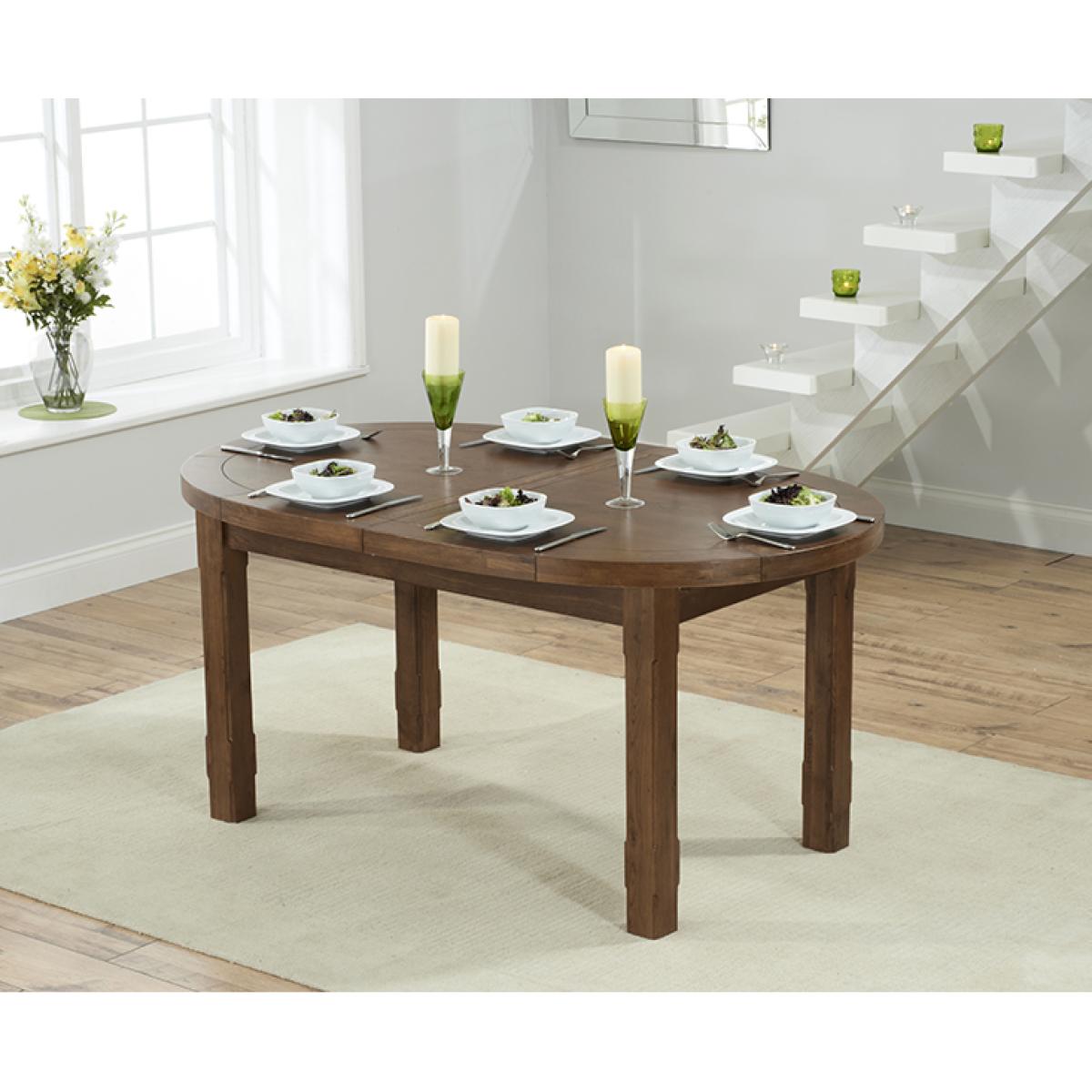 Chelsea Dark Oak Extending Dining Table with Anais Fabric Dark Oak Leg Chairs - Grey, 4 Chairs – image 8