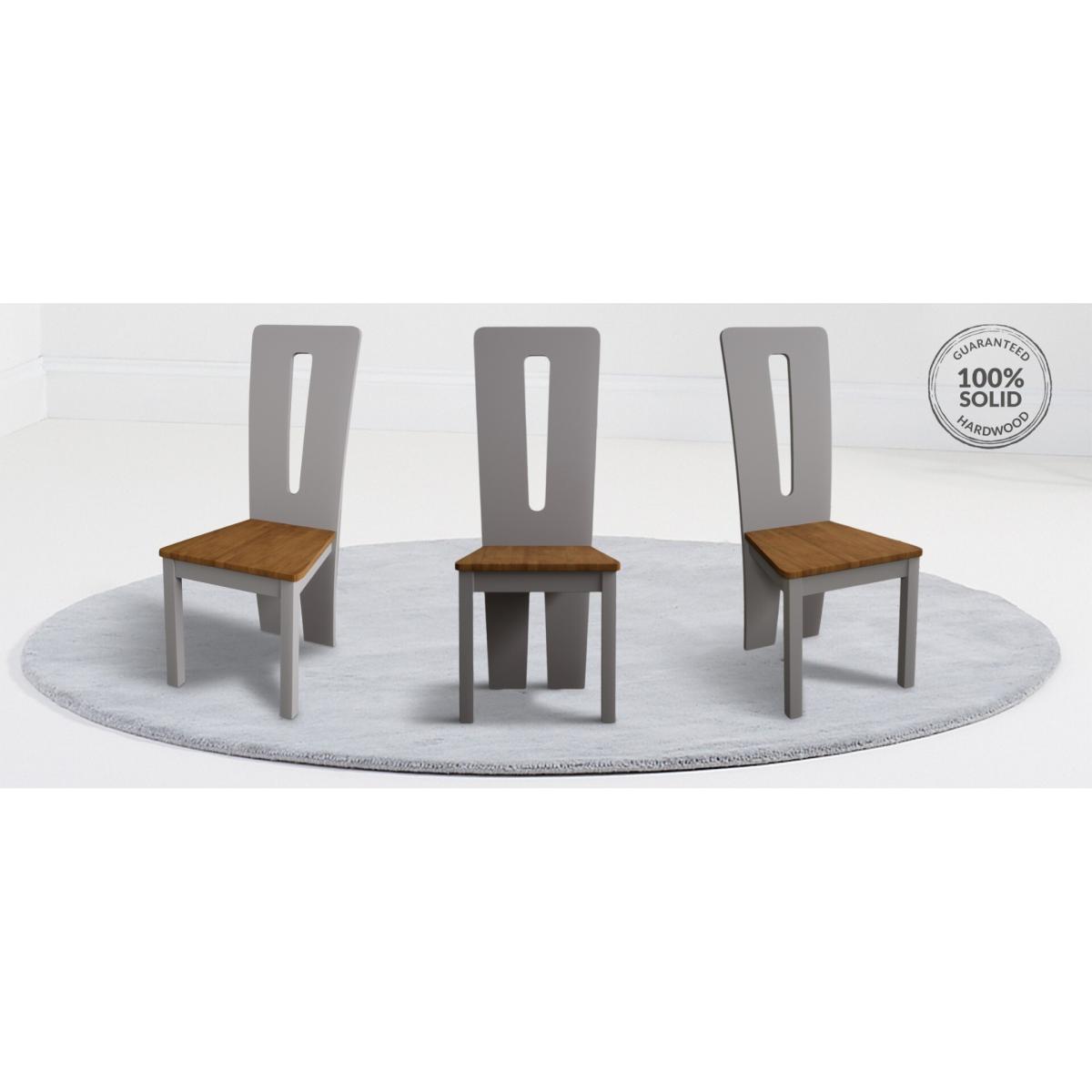 Rustic Oak Lucca Chairs – image 9