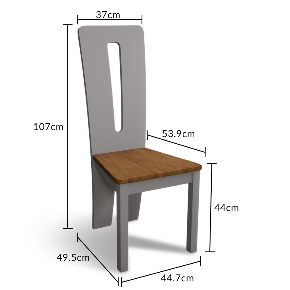 Rustic Oak Lucca Chairs – image 10