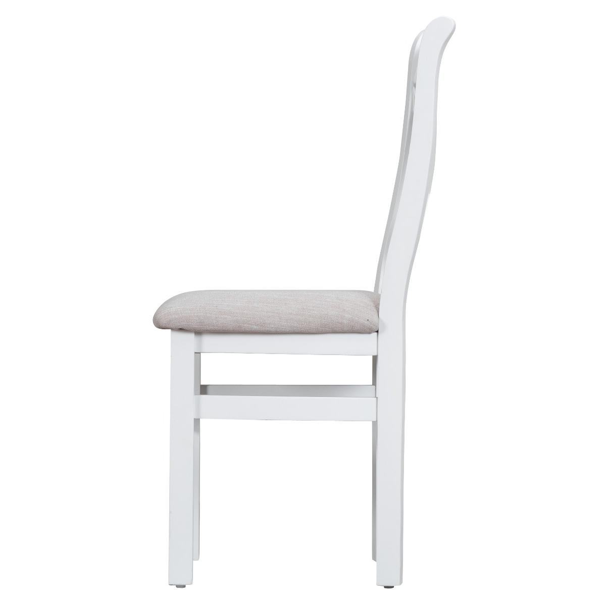 Eden Oak and White 180cm Butterfly Extending Table with Cross Back Dining Chairs with Fabric Seats - Oak and White, 6 Chairs – image 12