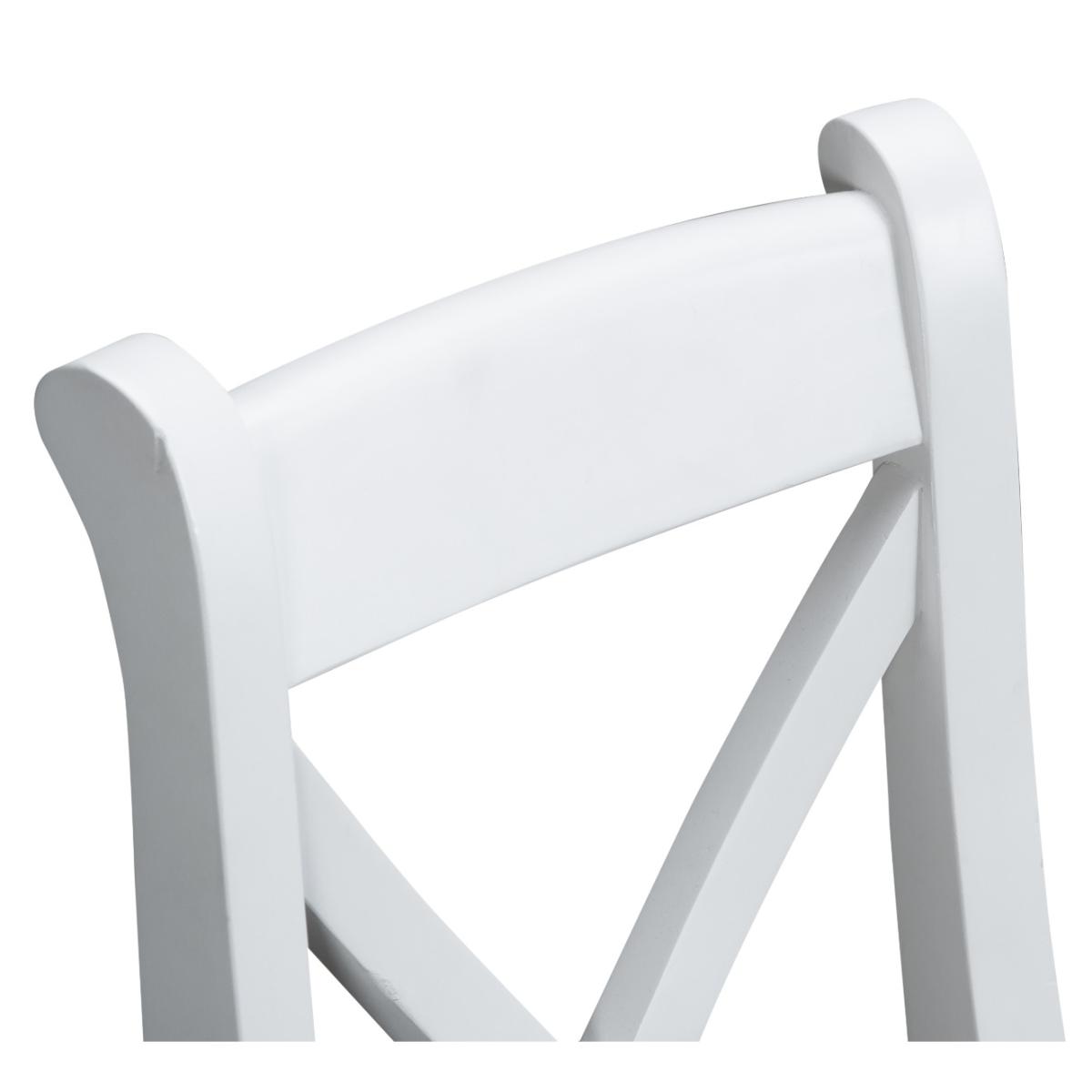 Eden Oak and White 180cm Butterfly Extending Table with Cross Back Dining Chairs with Fabric Seats - Oak and White, 6 Chairs – image 18