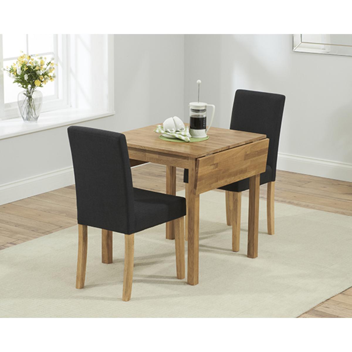 Oxford 70cm Solid Oak Extending Dining Table with Mia Fabric Chairs – image 3