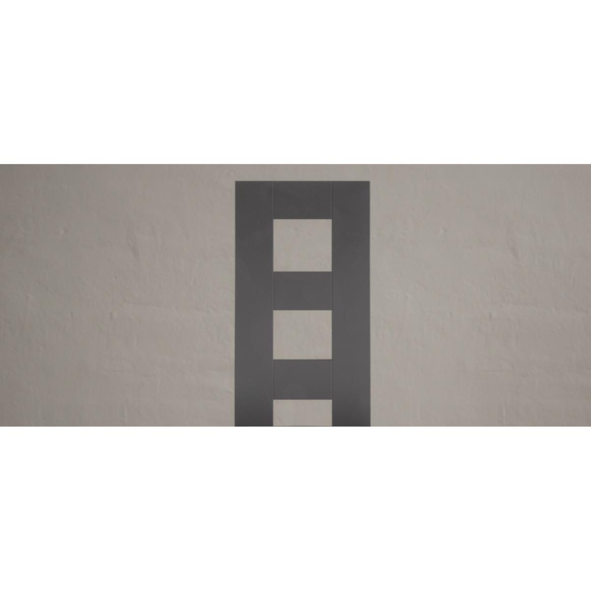 Painted Charcoal Grey Flow Back Dining Chairs with Linen Fabric Seat Pad – image 7