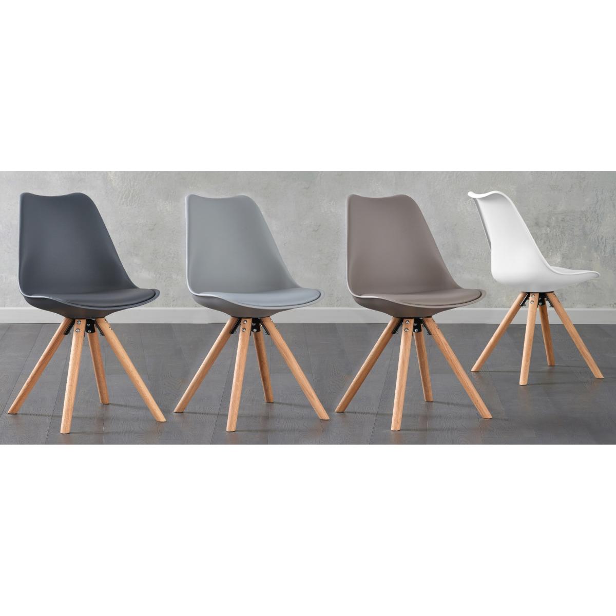 Oxford 150cm Solid Oak Dining Table with Oscar Faux Leather Round Leg Chairs and Bench – image 13