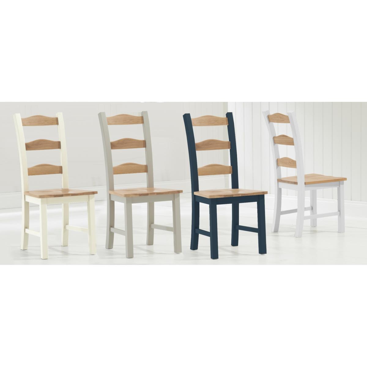 Somerset 90cm Oak and Grey Flip Top Extending Dining Table with Somerset Chairs - Oak and Grey, 4 Chairs – image 13