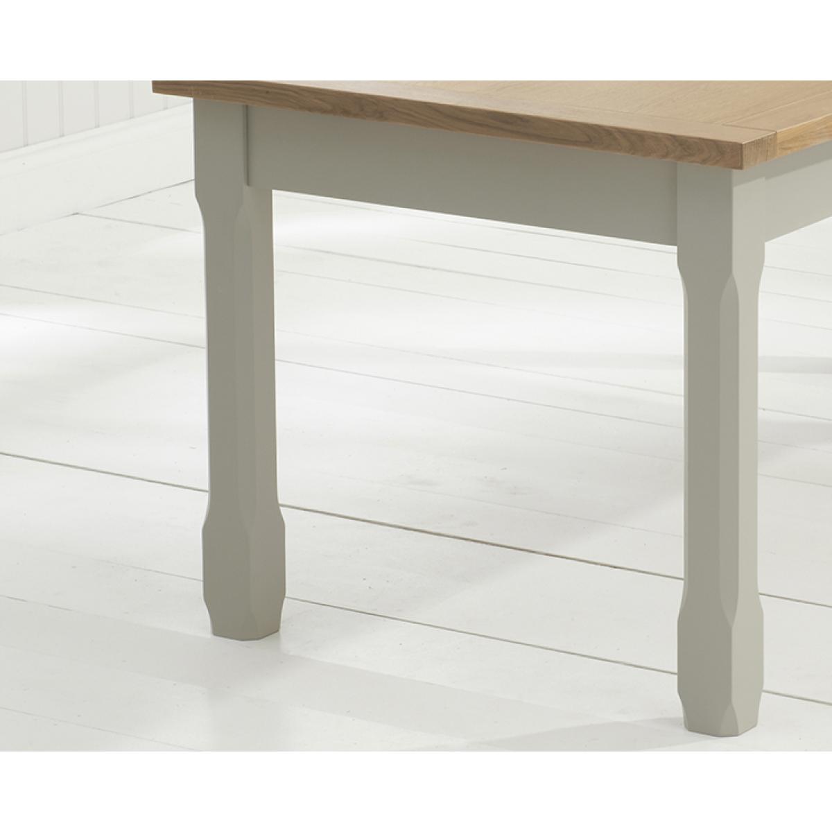 Somerset 90cm Oak and Grey Flip Top Extending Dining Table with Somerset Chairs - Oak and Grey, 4 Chairs – image 9
