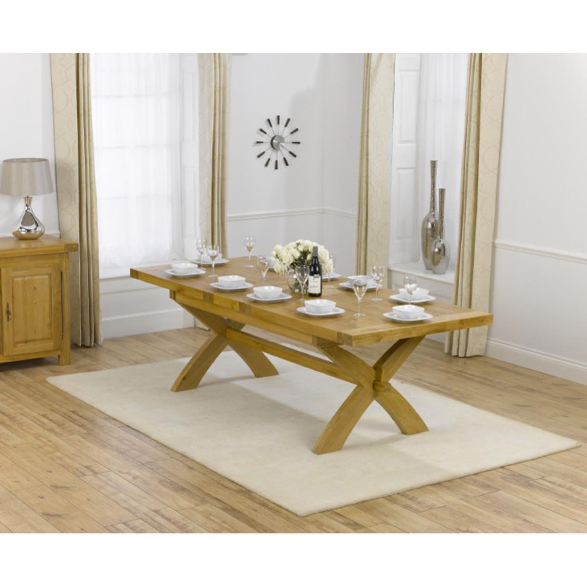 Cheshire 200cm Solid Oak Extending Dining Table with Monaco Chairs – image 2