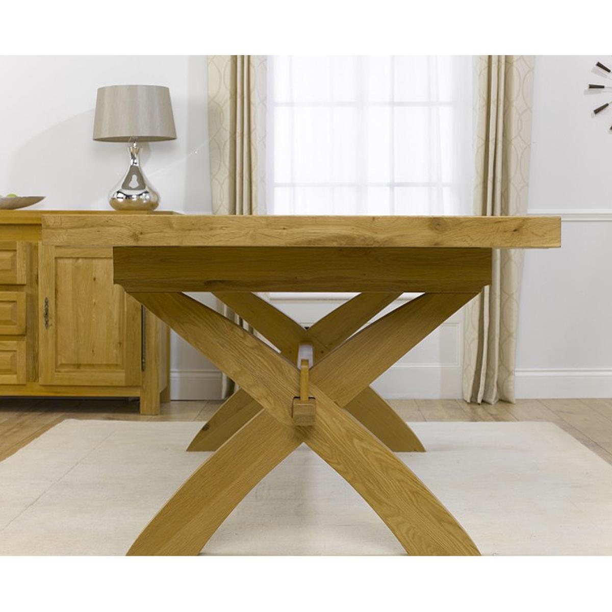 Cheshire 200cm Solid Oak Extending Dining Table with Monaco Chairs – image 3