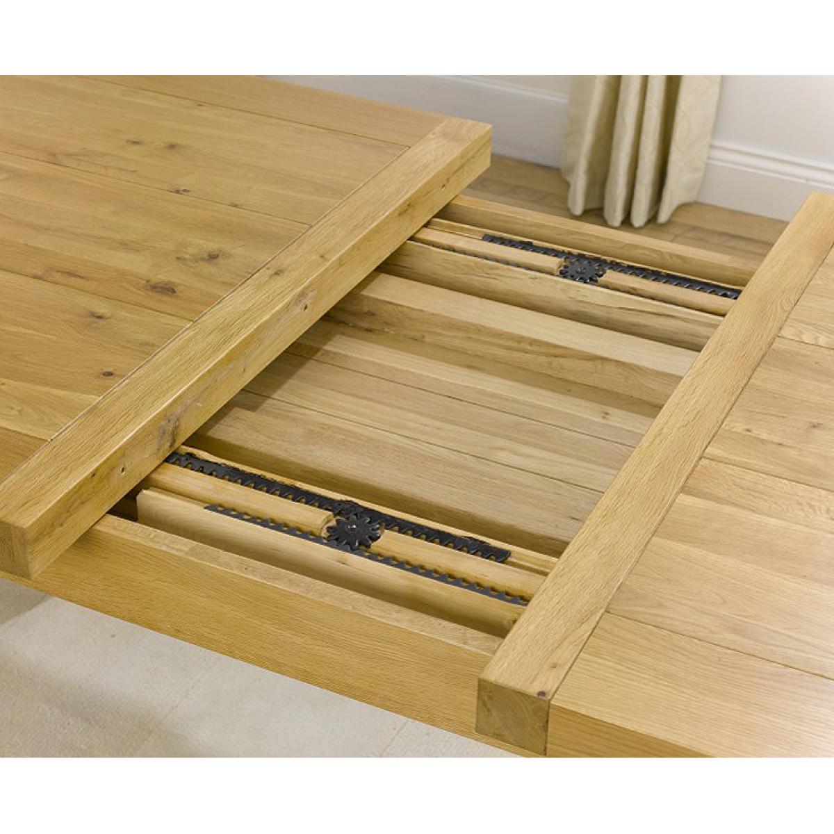 Cheshire 200cm Solid Oak Extending Dining Table with Monaco Chairs – image 4