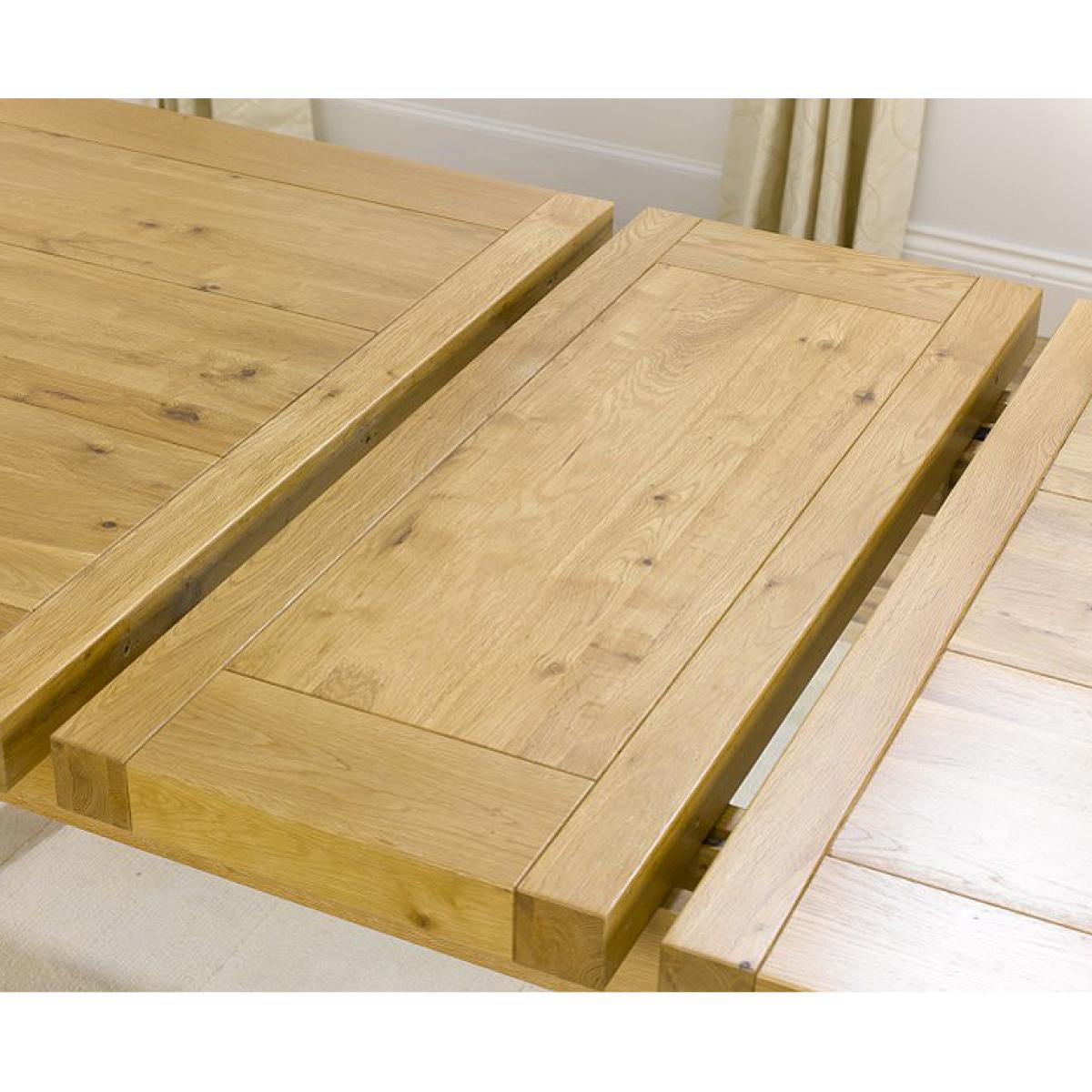 Cheshire 200cm Solid Oak Extending Dining Table with Monaco Chairs – image 5