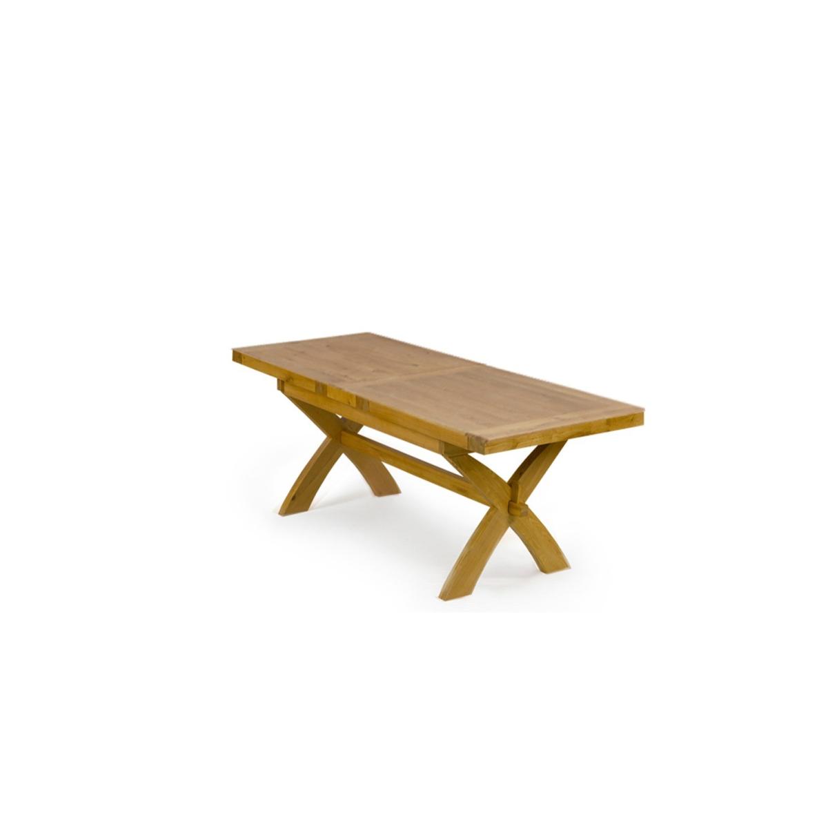 Cheshire 200cm Solid Oak Extending Dining Table with Monaco Chairs – image 8