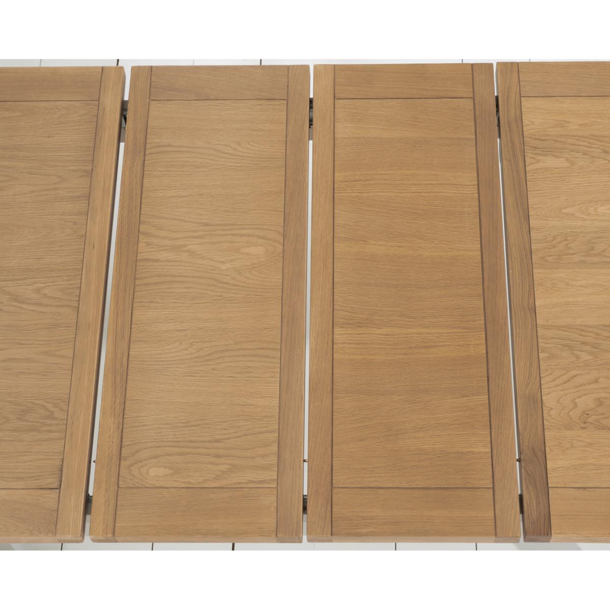 Somerset 130cm Oak and Grey Extending Dining Table with Somerset Chairs - Oak and Grey, 4 Chairs – image 7