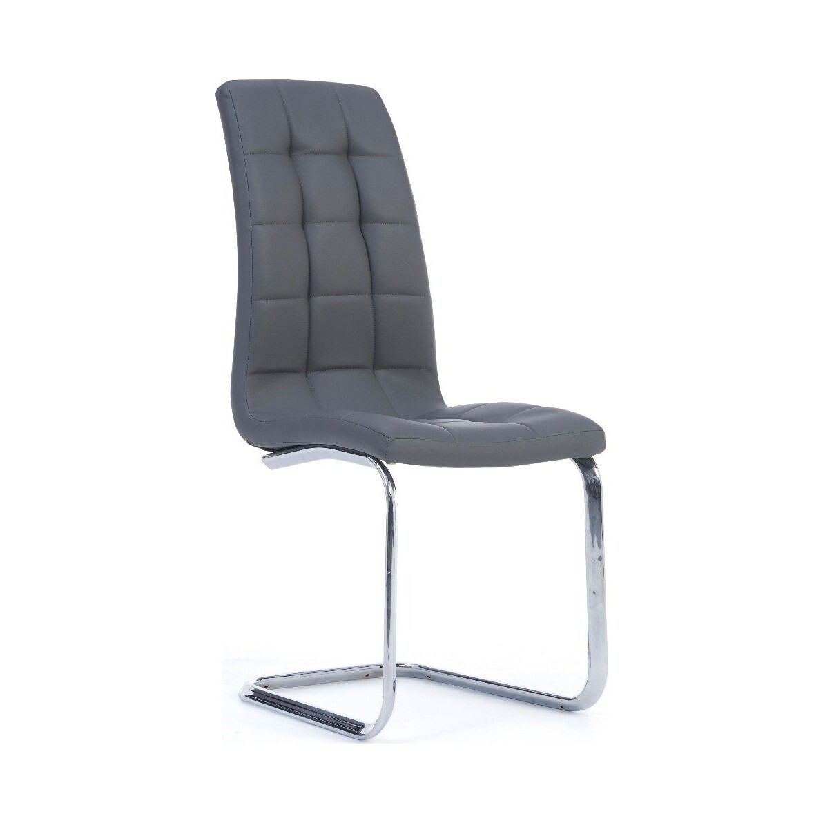 Lorin Grey Faux Leather Dining Chairs – image 1