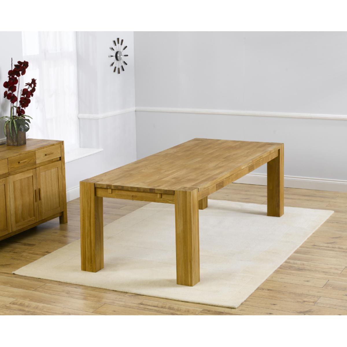 Madrid 240cm Solid Oak Dining Table with Montreal Chairs – image 2