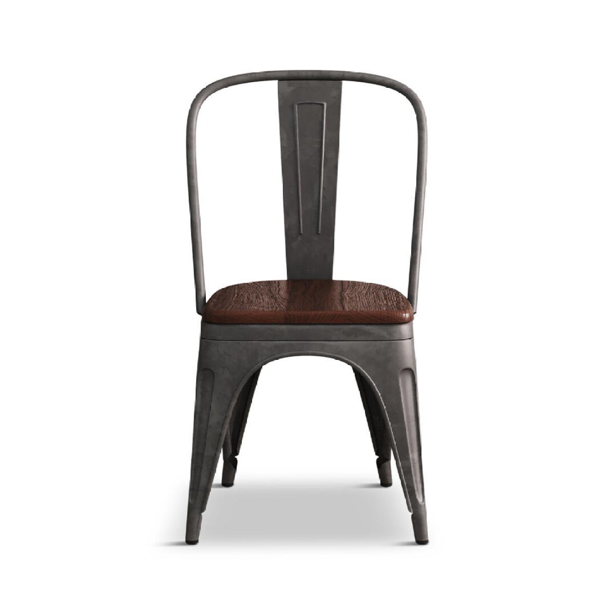 Dakota Dark Acacia and Metal Dining Chairs – image 5