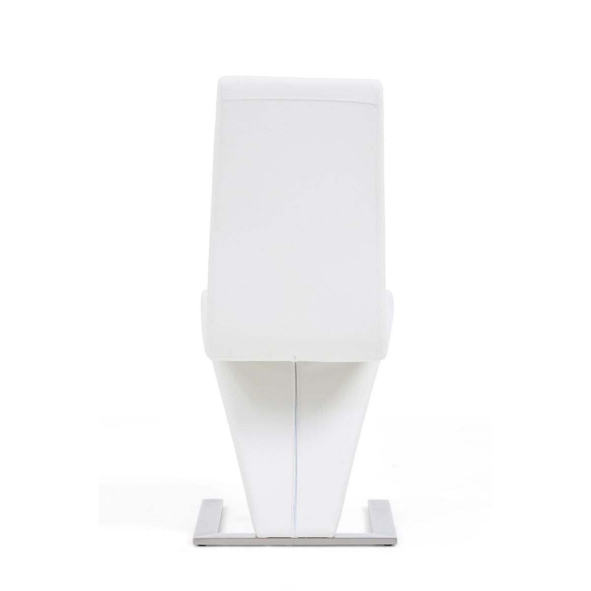 Aldo Z Ivory White Faux Leather Dining Chairs – image 9