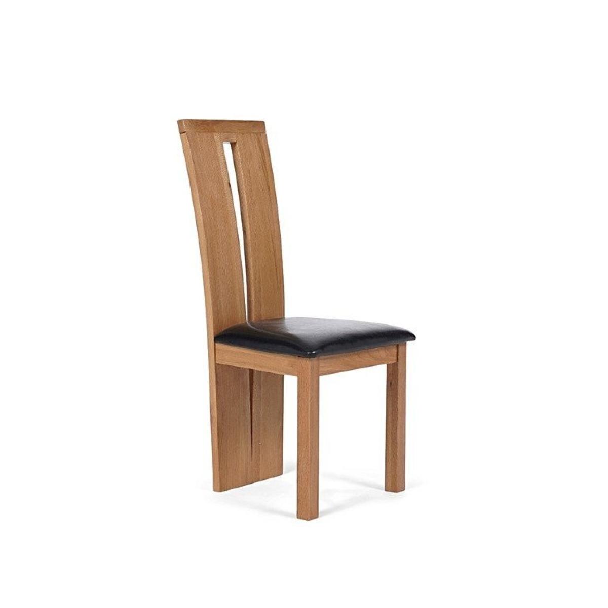 Ex-display Set of FOUR Montreal Solid Oak and Brown Dining Chairs – image 3
