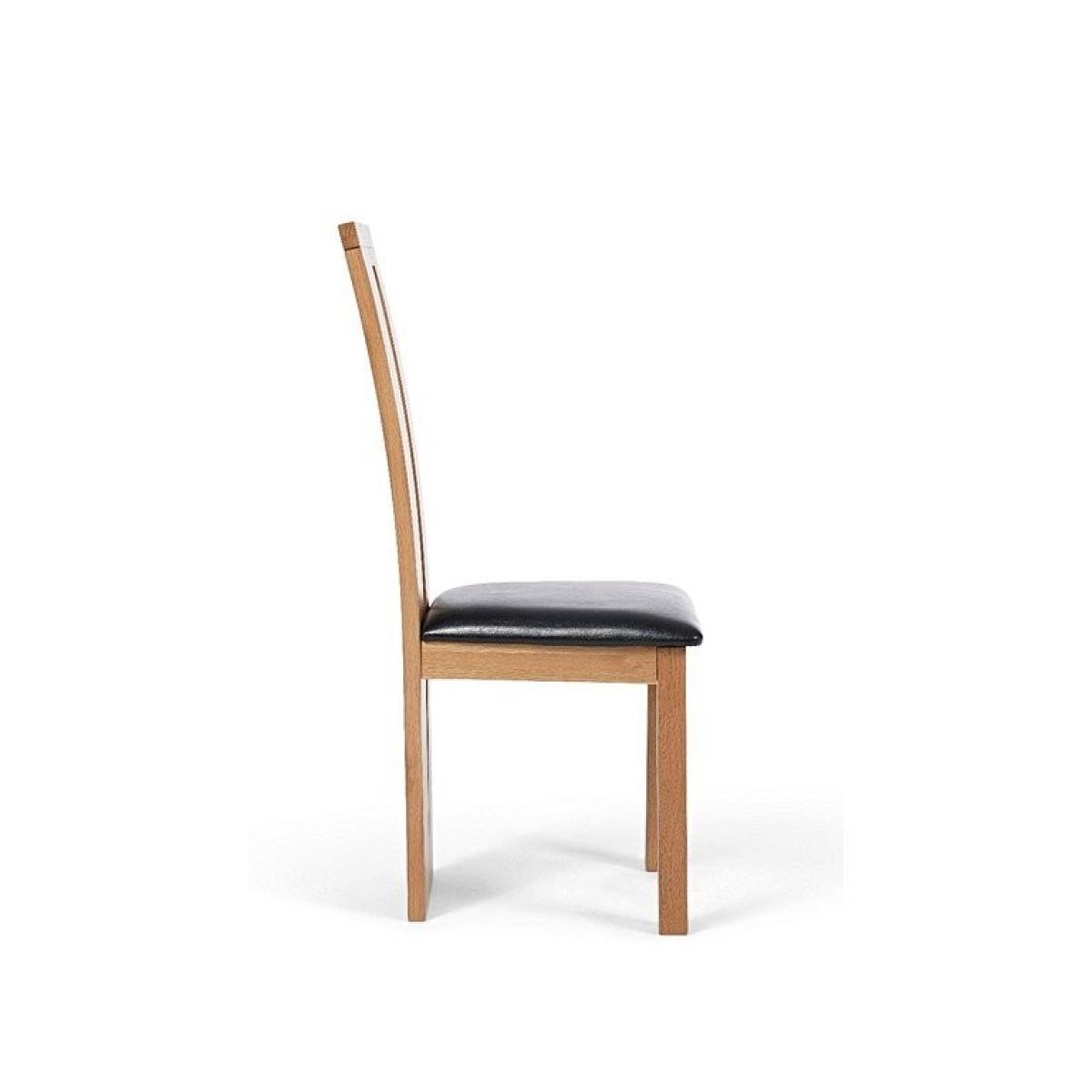 Ex-display Set of FOUR Montreal Solid Oak and Brown Dining Chairs – image 4