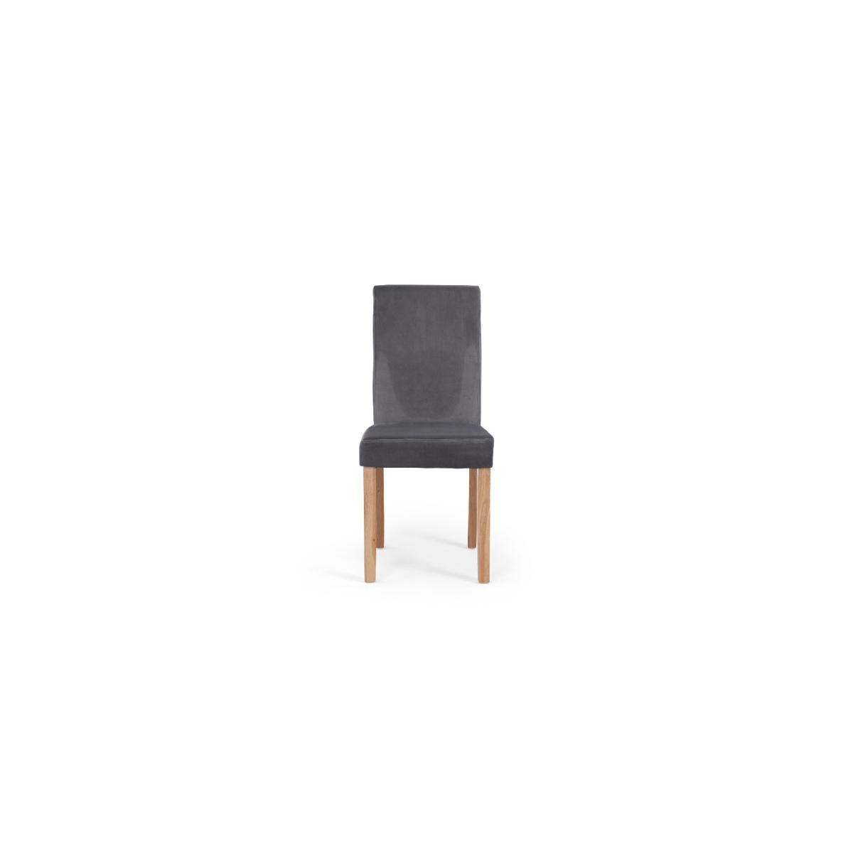 Oxford 120cm Solid Oak Dining Table with Mia Grey Velvet Benches with Backs and Mia Velvet Chairs - Grey, 2 Chairs – image 17