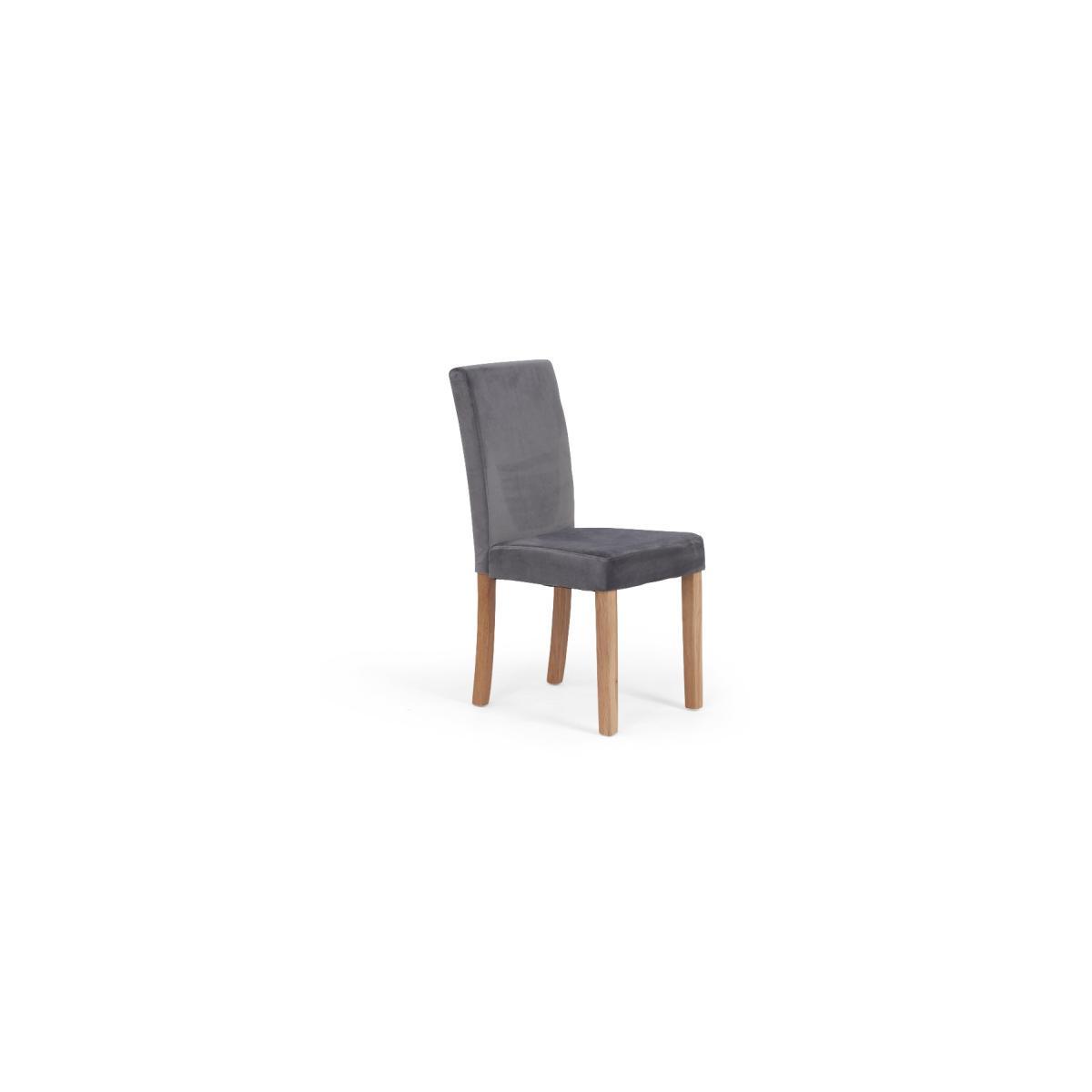 Oxford 120cm Solid Oak Dining Table with Mia Grey Velvet Benches with Backs and Mia Velvet Chairs - Grey, 2 Chairs – image 18