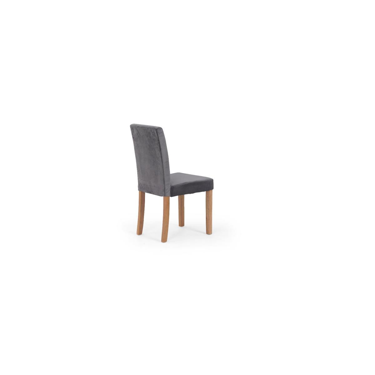 Oxford 120cm Solid Oak Dining Table with Mia Grey Velvet Benches with Backs and Mia Velvet Chairs - Grey, 2 Chairs – image 20