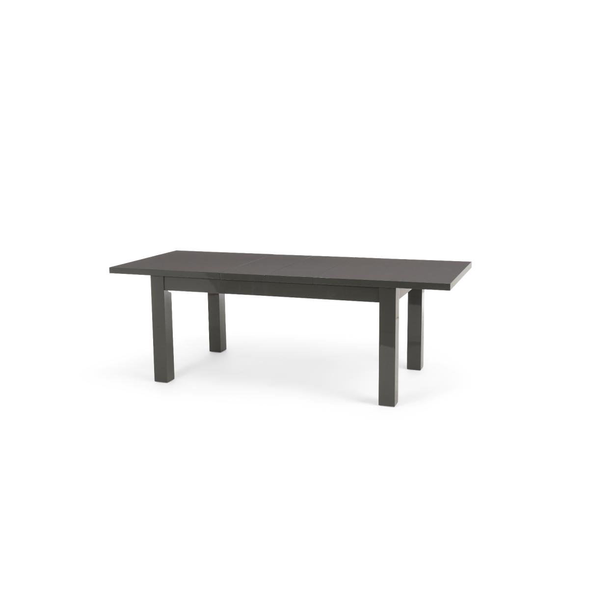 Atlanta Dark Grey Gloss 160-220cm Extending Dining Table with Calgary Chairs - Grey, 4 Chairs – image 23