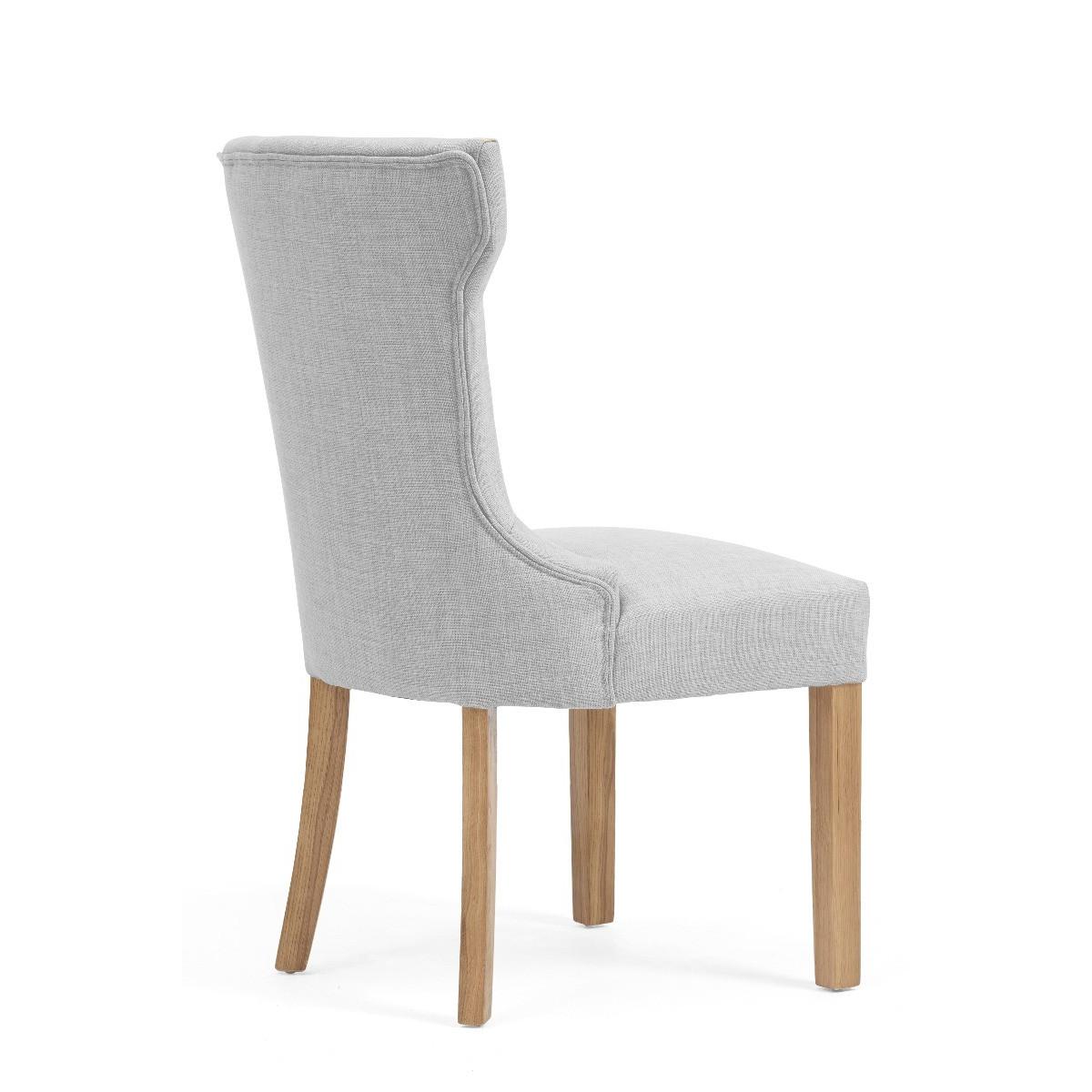 Camille Grey Fabric Dining Chairs - Grey – image 8