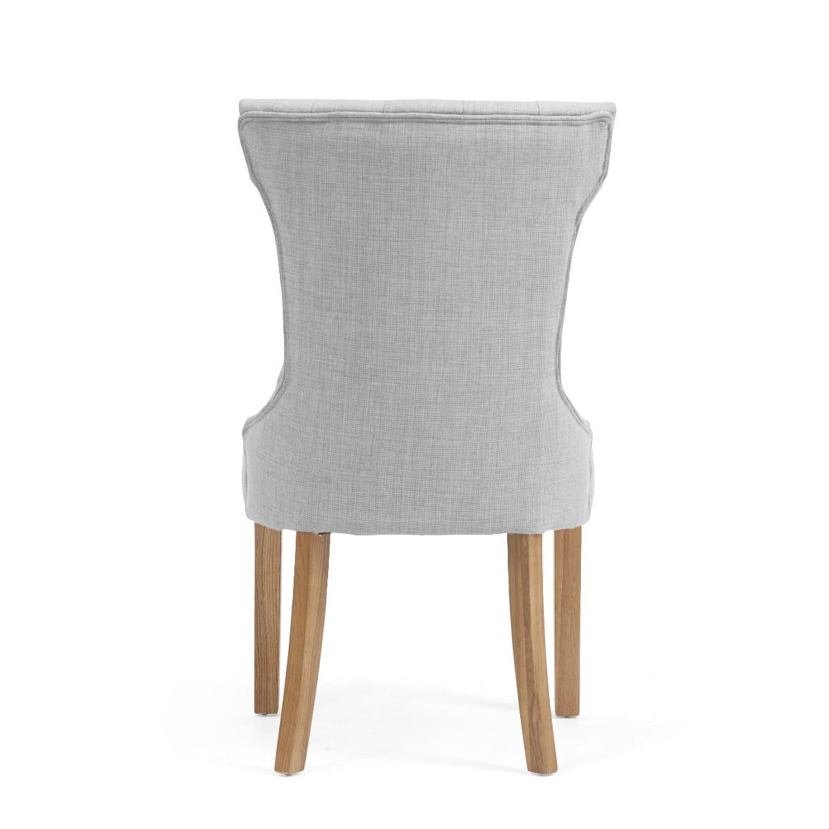 Camille Grey Fabric Dining Chairs - Grey – image 9