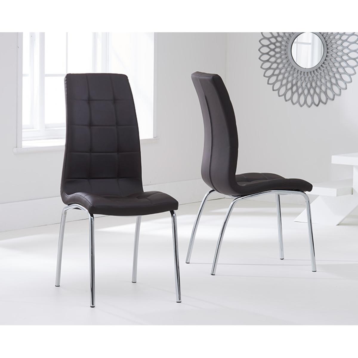 Vaso 120cm Round Glass Dining Table with Calgary Chairs - Grey, 4 Chairs – image 6