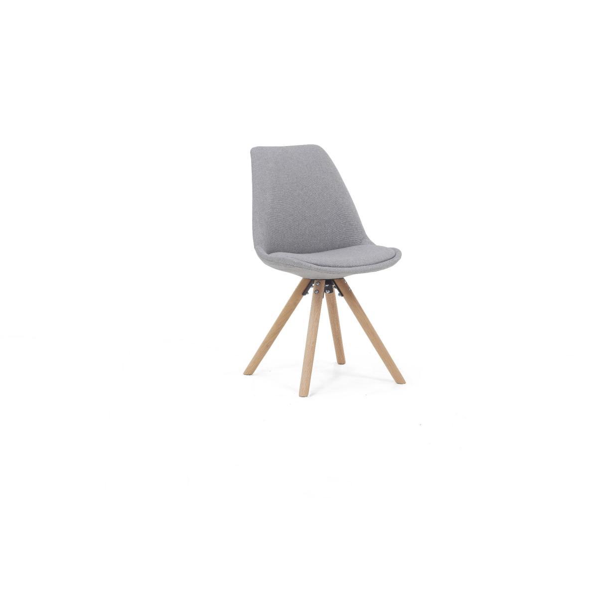 Oxford 120cm Solid Oak Dining Table with Oscar Fabric Round Leg Chairs – image 11