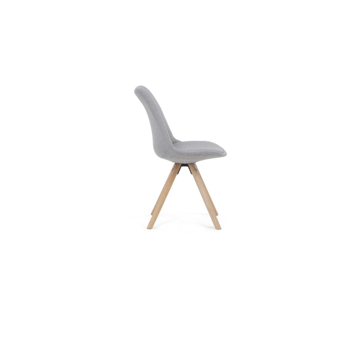 Oxford 120cm Solid Oak Dining Table with Oscar Fabric Round Leg Chairs – image 12