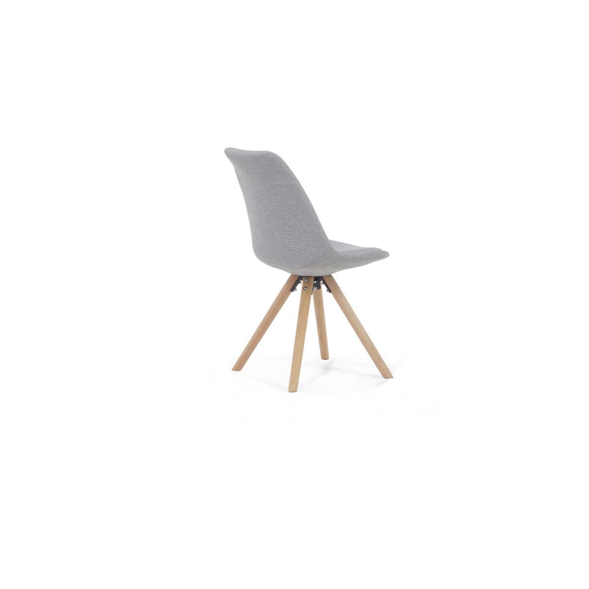 Oxford 120cm Solid Oak Dining Table with Oscar Fabric Round Leg Chairs – image 13