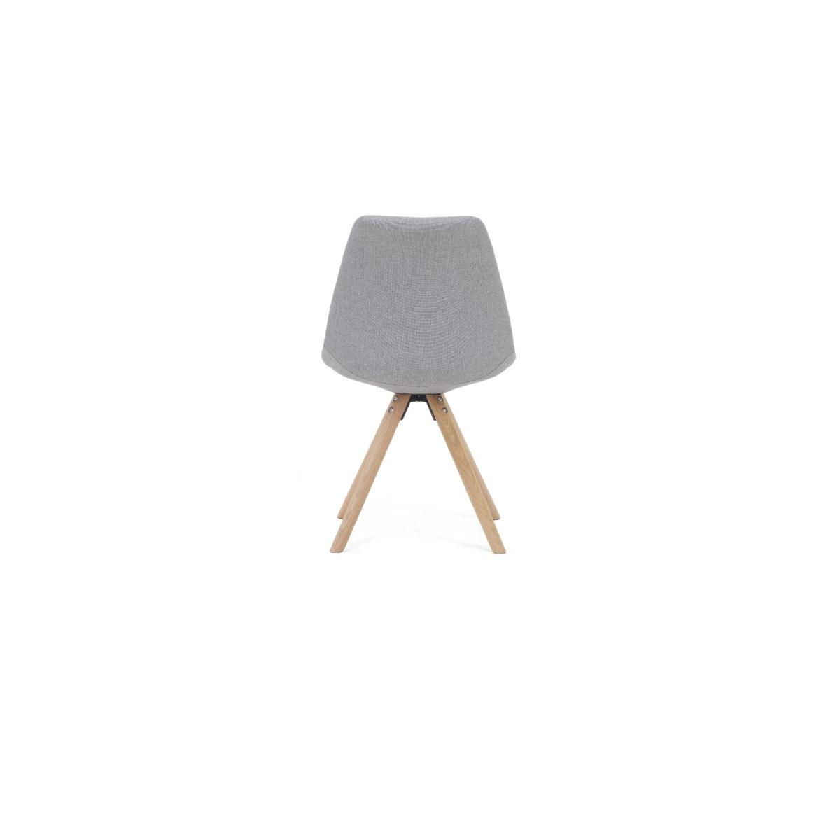Oxford 120cm Solid Oak Dining Table with Oscar Fabric Round Leg Chairs – image 14
