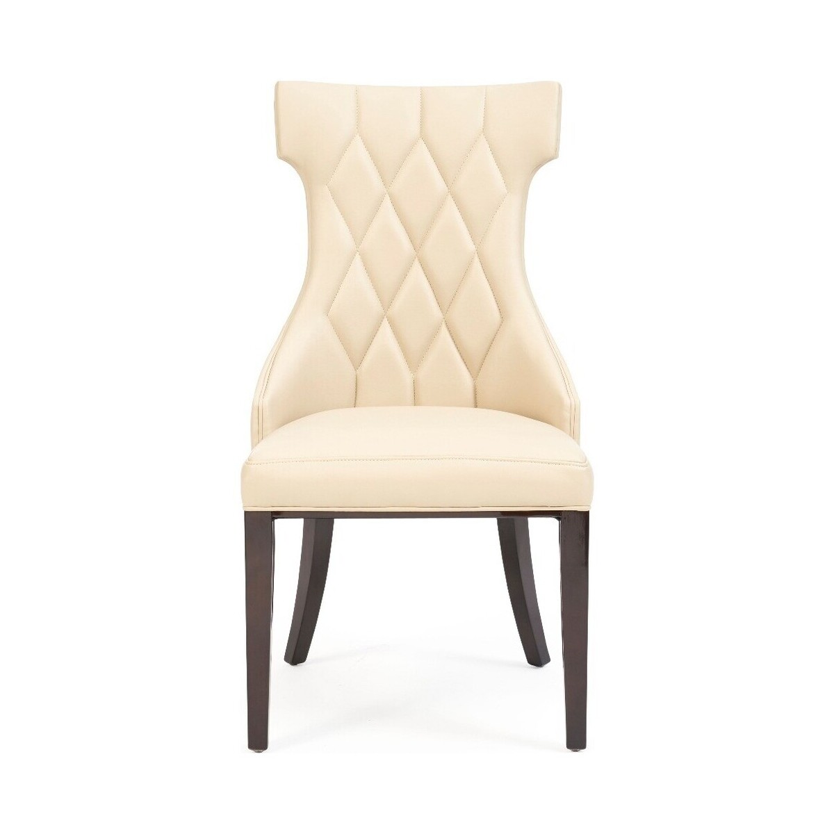Freya Cream Faux Leather Dining Chairs – image 2